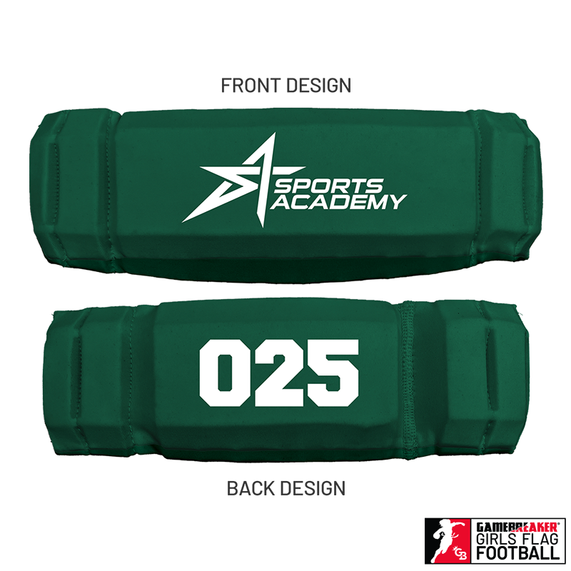 Sports Academy Girls Flag Football :: AURA Headband with Free Cinch Pack and Gamebreaker Lip Protector Mouthpiece