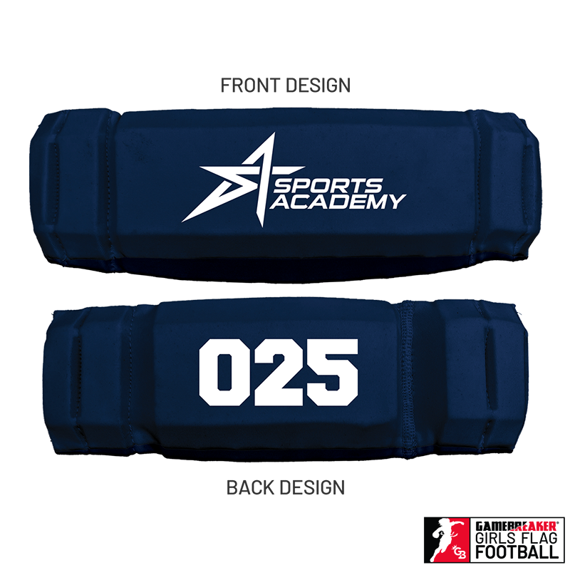 Sports Academy Girls Flag Football :: AURA Headband with Free Cinch Pack and Gamebreaker Lip Protector Mouthpiece