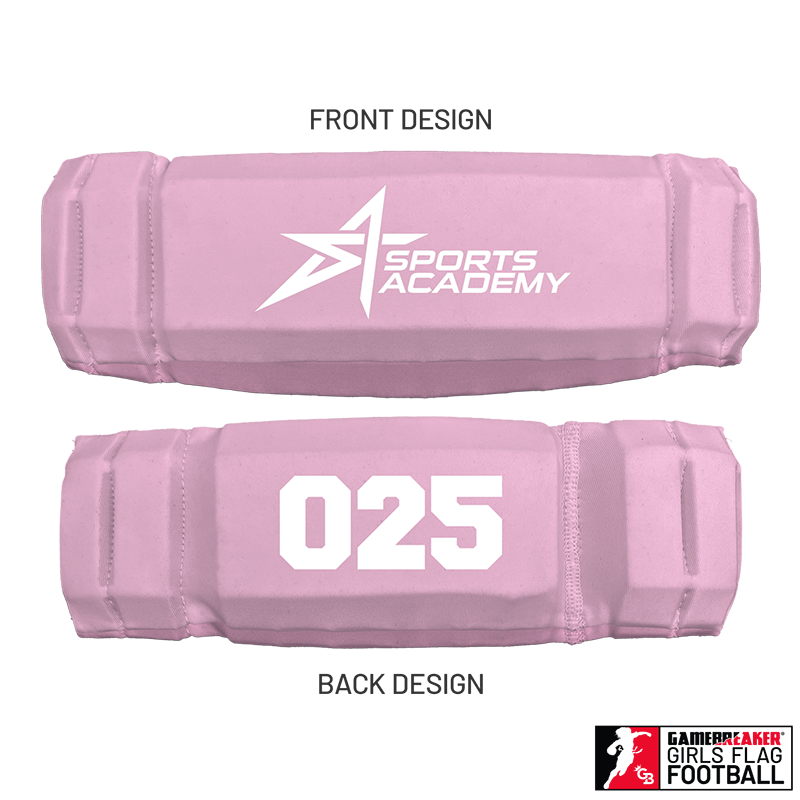 Sports Academy Girls Flag Football :: AURA Headband with Free Cinch Pack and Gamebreaker Lip Protector Mouthpiece