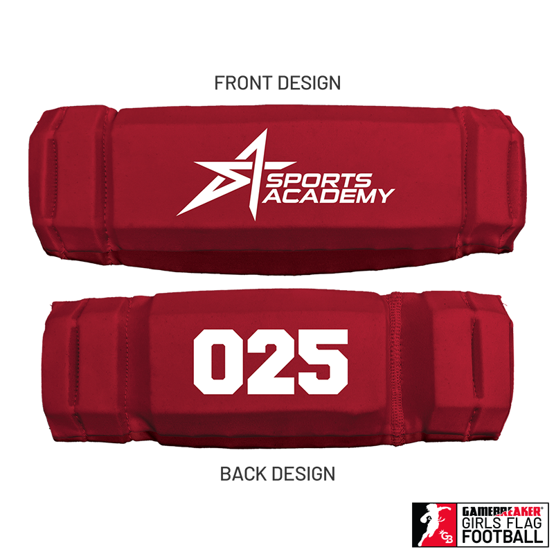 Sports Academy Girls Flag Football :: AURA Headband with Free Cinch Pack and Gamebreaker Lip Protector Mouthpiece