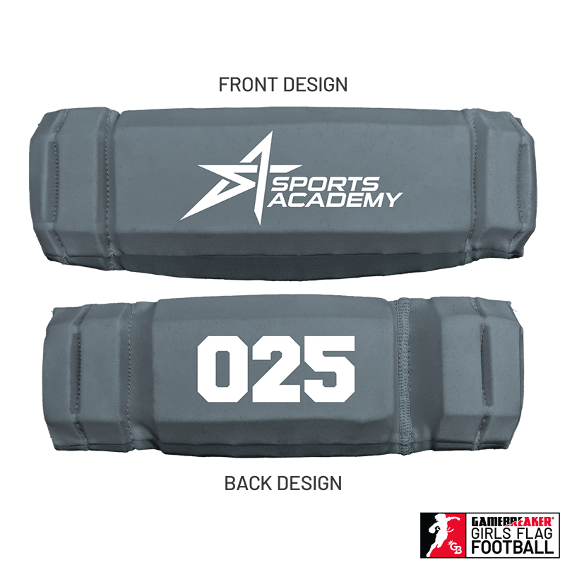 Sports Academy Girls Flag Football :: AURA Headband with Free Cinch Pack and Gamebreaker Lip Protector Mouthpiece