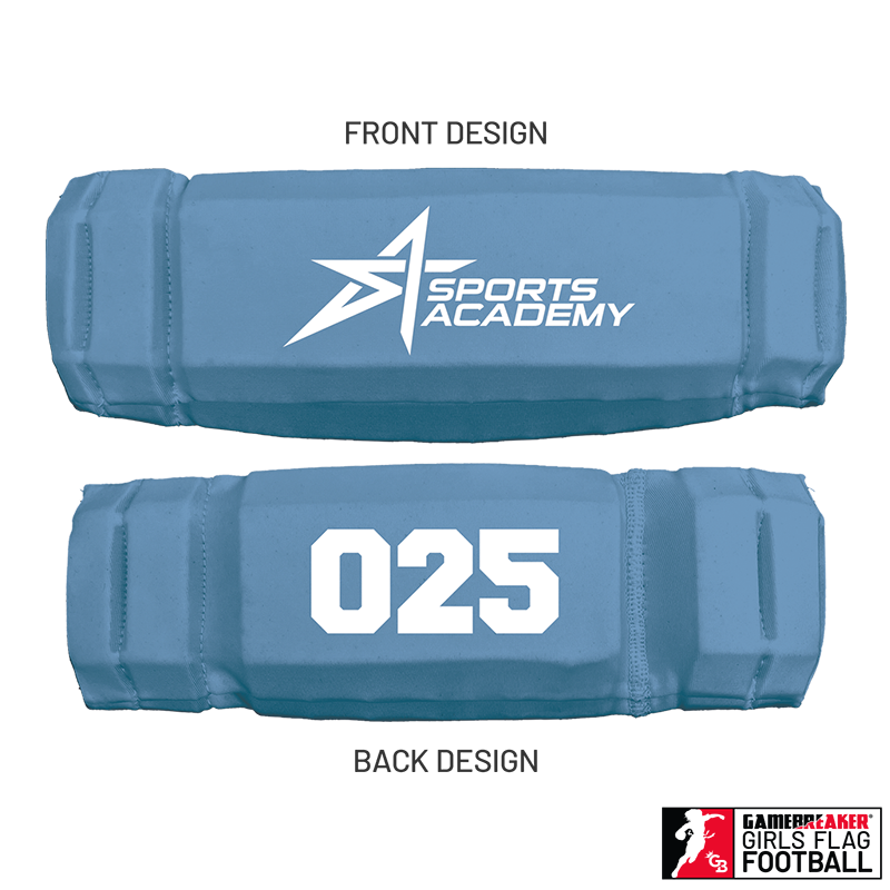 Sports Academy Girls Flag Football :: AURA Headband with Free Cinch Pack and Gamebreaker Lip Protector Mouthpiece