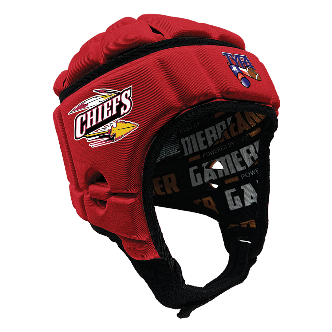 CTX Chiefs - TYFA :: GameBreaker or GameBreaker-Pro Headgear with Free Cinch Pack and Lip Protector Mouthguard