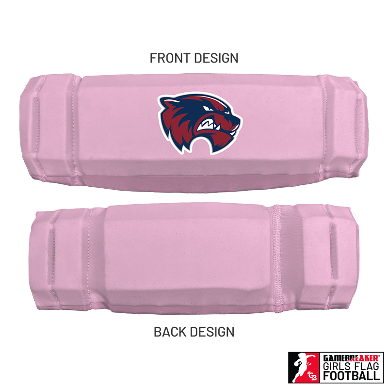 Cherokee Recreation & Parks Youth Girls Flag Football :: AURA Headband with Free Cinch Pack and GameBreaker Lip Protector Mouthpiece