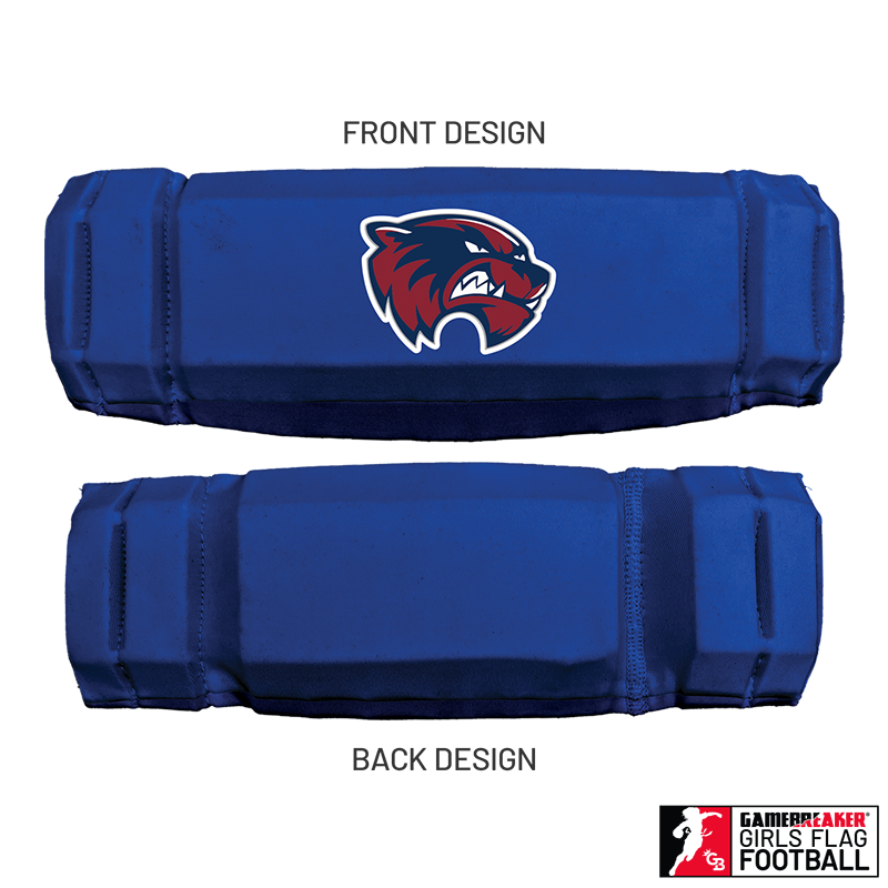 Cherokee Recreation & Parks Youth Girls Flag Football :: AURA Headband with Free Cinch Pack and GameBreaker Lip Protector Mouthpiece