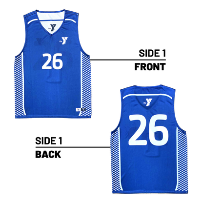 YMCA of Greater Des Moines :: Lightweight V-Neck Reversible Basketball Jersey