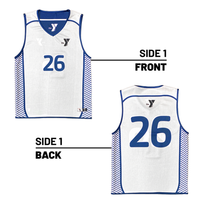 YMCA of Greater Des Moines :: Lightweight V-Neck Reversible Basketball Jersey