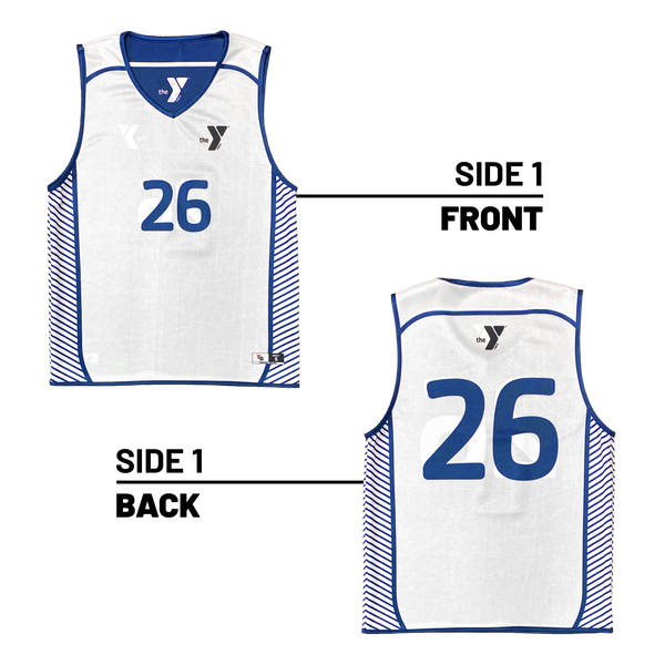 YMCA of Greater Des Moines :: Lightweight V-Neck Reversible Basketball Jersey