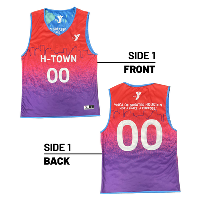 YMCA of Greater Houston :: Lightweight V-Neck Reversible Basketball Jersey
