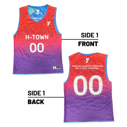 YMCA of Greater Houston :: Lightweight V-Neck Reversible Basketball Jersey