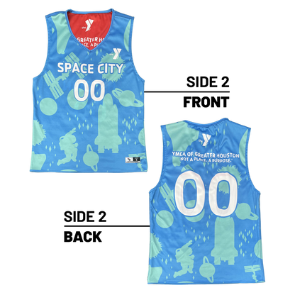 YMCA of Greater Houston :: Lightweight V-Neck Reversible Basketball Jersey