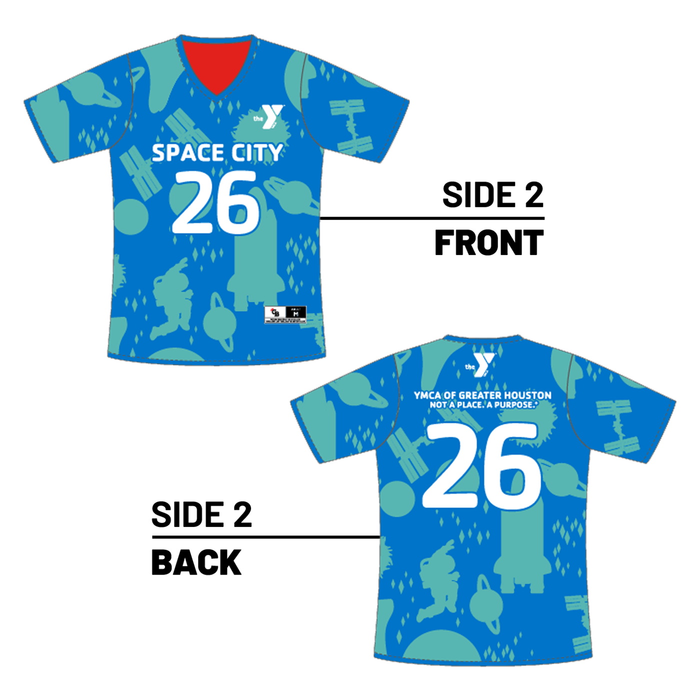 YMCA of Greater Houston :: Lightweight Reversible Flag Football Jersey