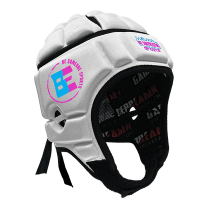 product image of white gamebreaker multi sport headgear with custom logo