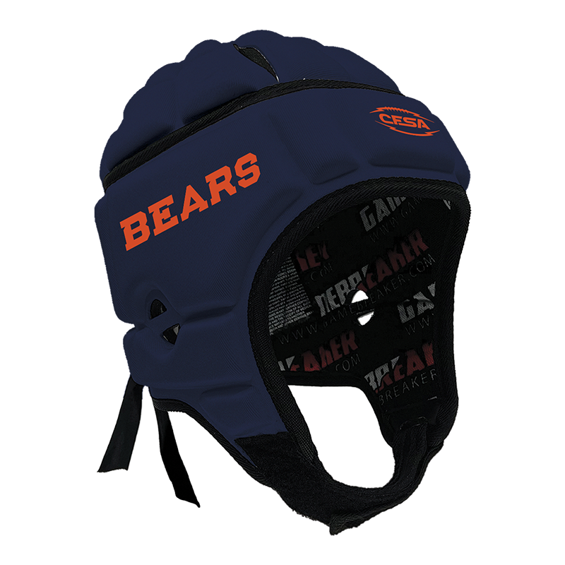 CFSA - Bears :: GameBreaker or GameBreaker-PRO Headgear WITH FREE CINCH PACK AND GAMEBREAKER LIP PROTECTOR MOUTH GUARD