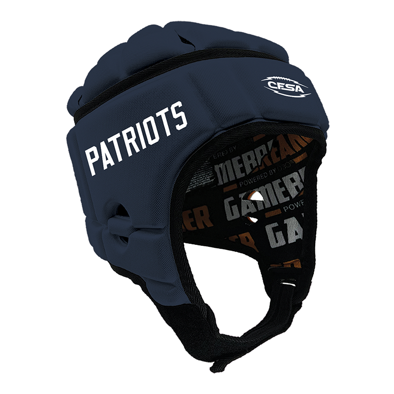 CFSA - Patriots :: GameBreaker or GameBreaker-PRO Headgear With Free Cinch Pack And Gamebreaker Lip Protector Mouth Guard