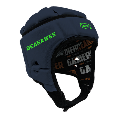 CFSA - Seahawks :: GameBreaker or GameBreaker-PRO Headgear With Free Cinch Pack And Gamebreaker Lip Protector Mouth Guard