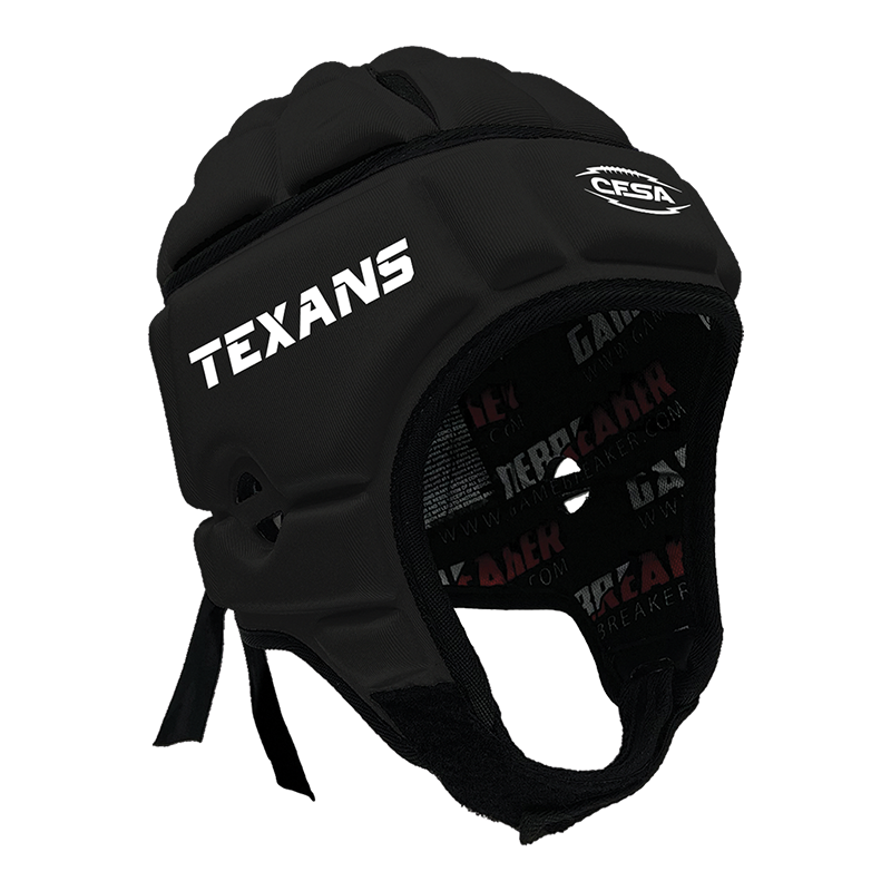 CFSA - Texans :: GameBreaker or GameBreaker-PRO Headgear With Free Cinch Pack And Gamebreaker Lip Protector Mouth Guard