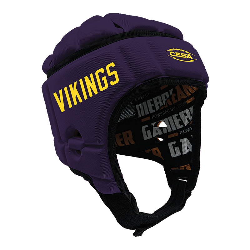 CFSA - Vikings :: GameBreaker or GameBreaker-PRO Headgear With Free Cinch Pack And Gamebreaker Lip Protector Mouth Guard