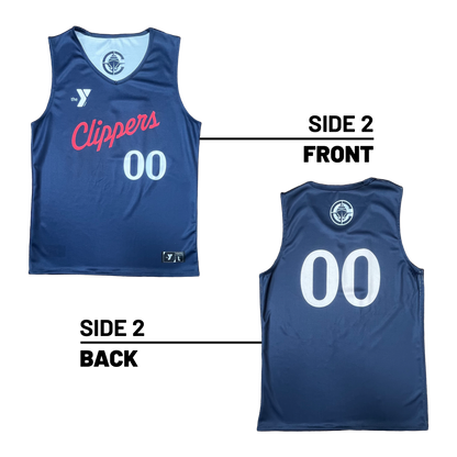 YMCA of Metro Los Angeles :: Lightweight V-Neck Reversible Basketball Jersey