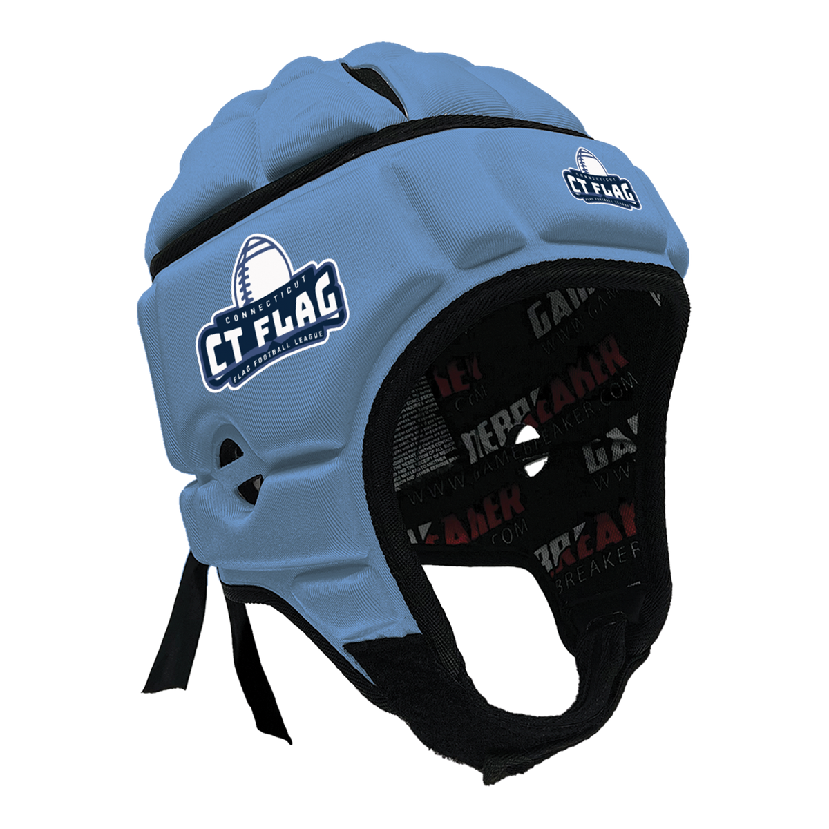 Connecticut Flag Football League :: GameBreaker or GameBreaker-Pro Headgear with Free Cinch Pack and Gamebreaker Lip Protector Mouthpiece