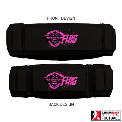 Pick Six Sports Girls Flag Football :: AURA Headband with Free Cinch Pack and Gamebreaker Lip Protector Mouthpiece