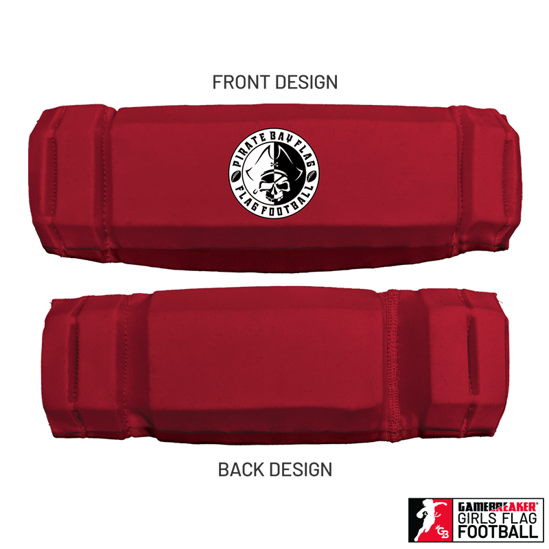 Pirate Bay Flag Football :: AURA Headband with Free Cinch Pack and GameBreaker Lip Protector Mouthpiece