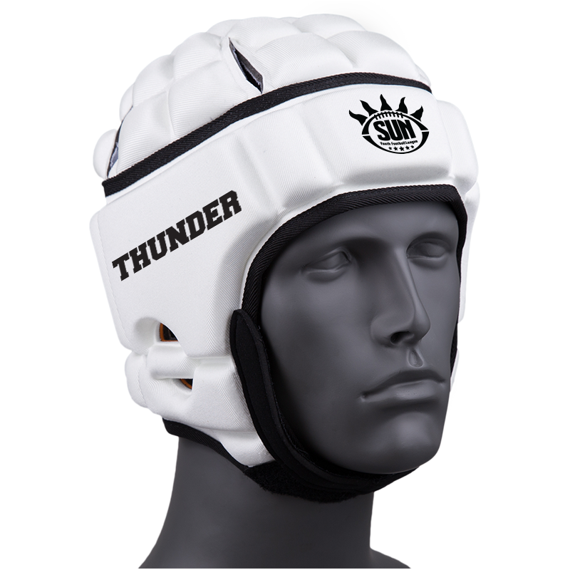 SUNYFL THUNDER :: GameBreaker or GameBreaker-Pro Headgear with Free Cinch Pack and Lip Protector Mouthguard