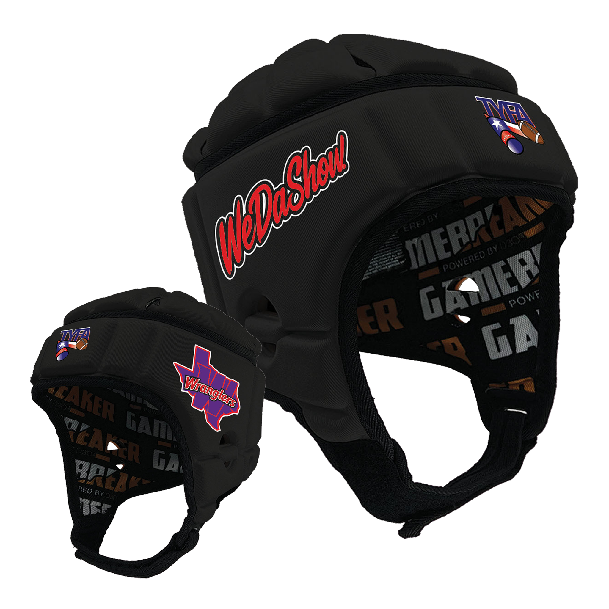 Capital Area Jr. Wranglers - TYFA :: GameBreaker or GameBreaker-Pro Headgear with Free Cinch Pack and Lip Protector Mouthguard