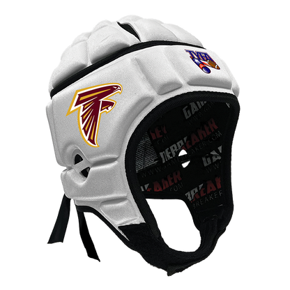 Product image of white gamebreaker multi sport headgear with custom logo