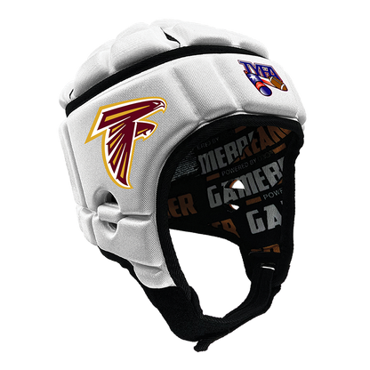Product image of white gamebreaker multi sport headgear with custom logo