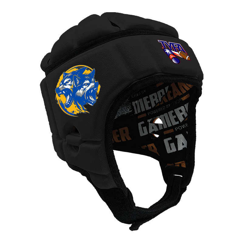 Product image of black gamebreaker multi sport headgear with custom logo