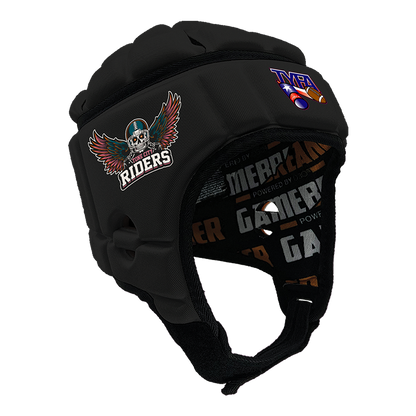 Product image of black gamebreaker multi sport headgear with custom logo