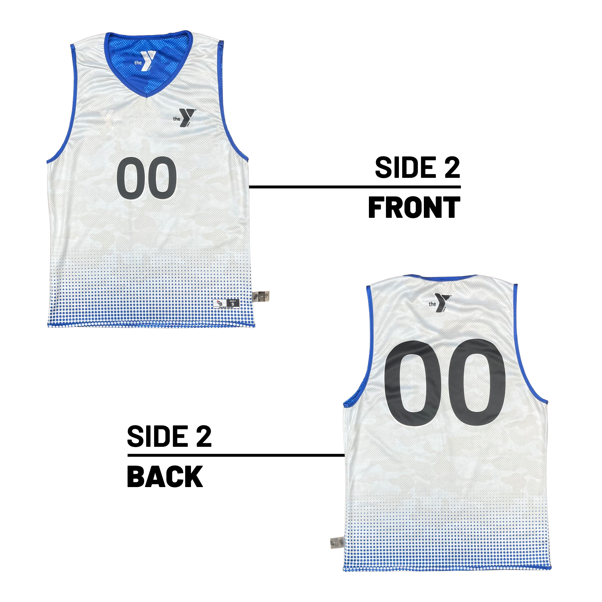 Treasure Valley Family YMCA :: Lightweight Camo V-Neck Reversible Basketball & Volleyball Jersey
