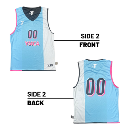 Treasure Valley Family YMCA :: Lightweight Two Tone V-Neck Reversible Basketball Jersey