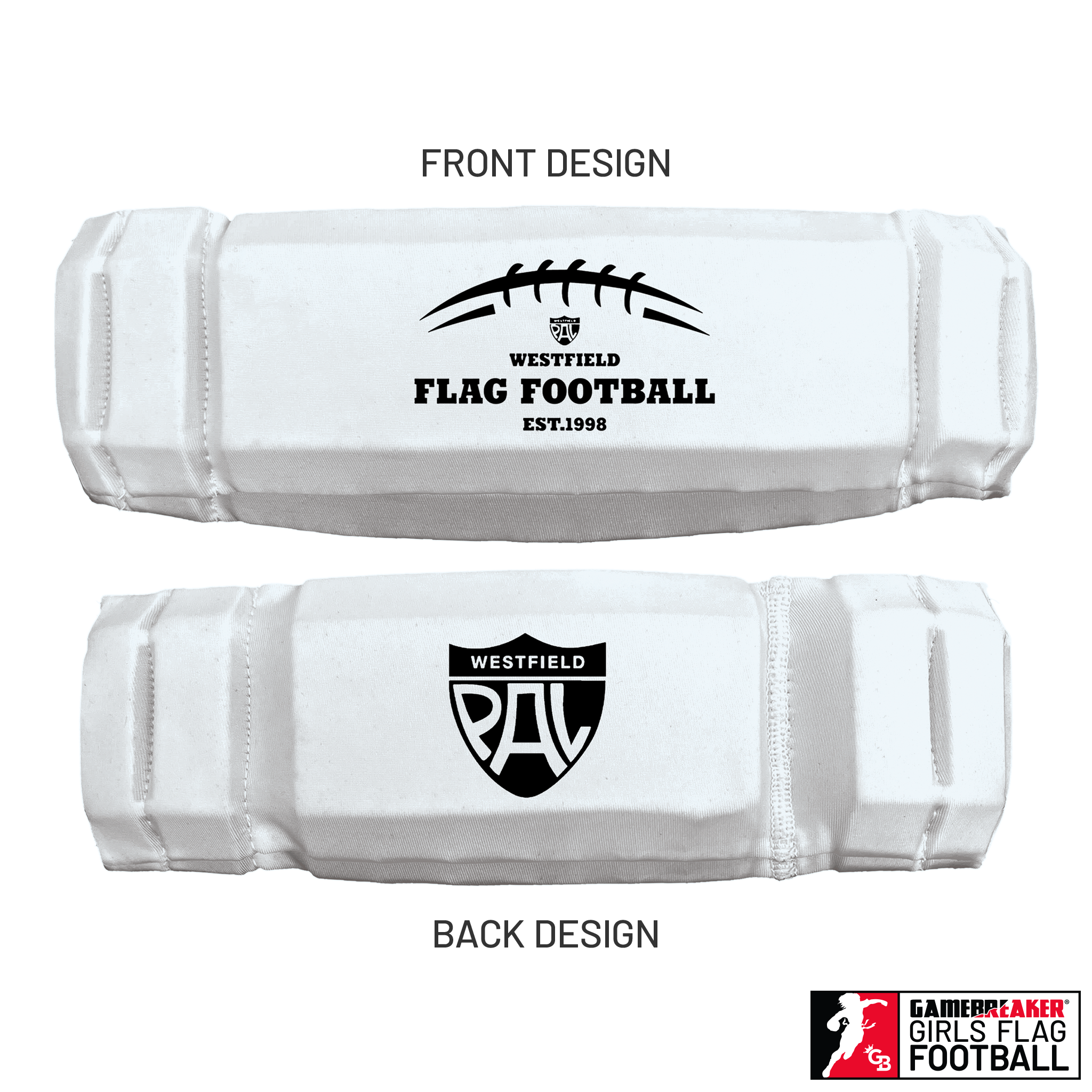 Westfield PAL NFL Flag Football League :: Aura Girls Flag Football Headband With Free Cinch Pack And Lip Protector Mouthpiece