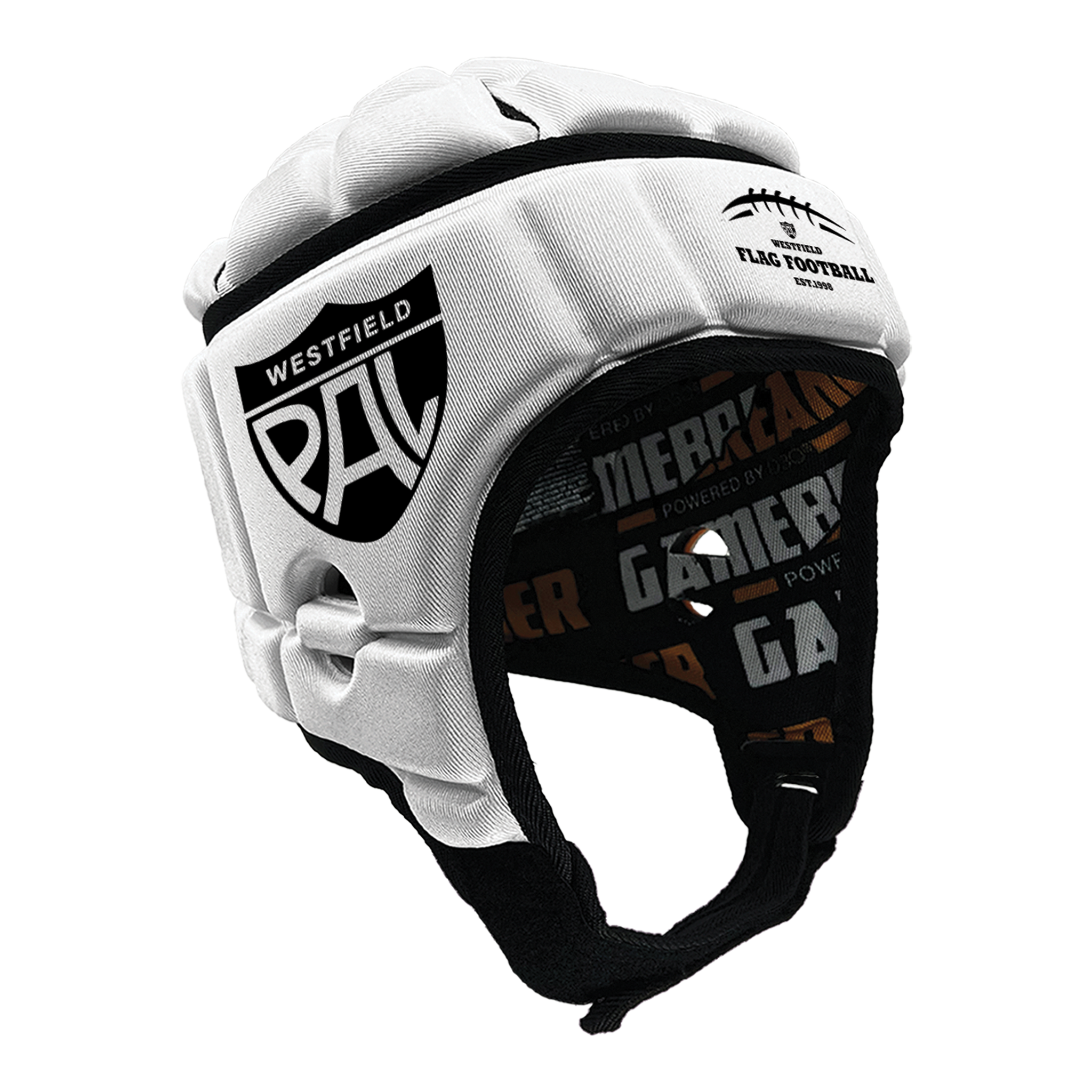 Westfield PAL NFL Flag Football League :: GameBreaker or GameBreaker-Pro Headgear With Free Cinch Pack And Gamebreaker Lip Protector Mouthpiece