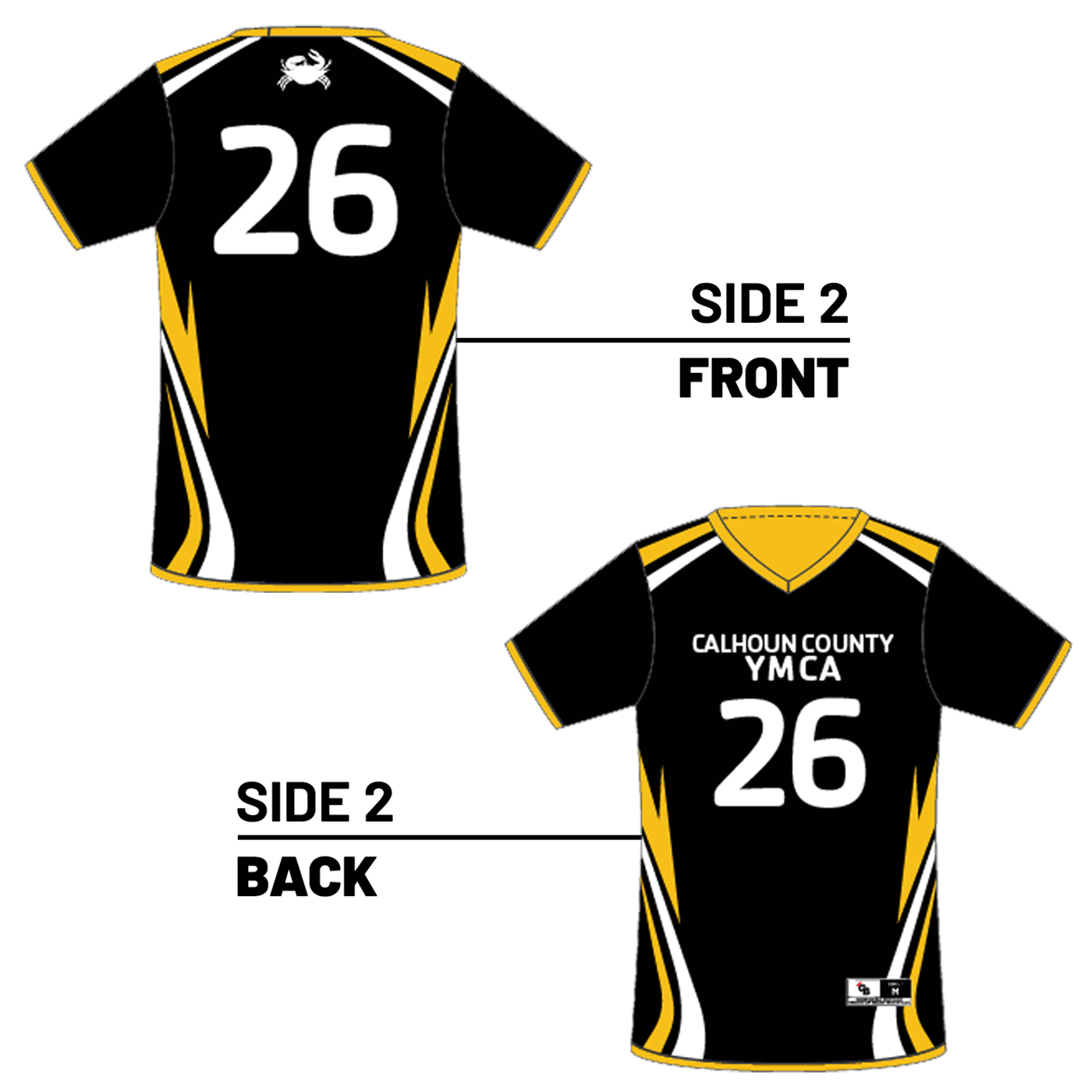 YMCA of the Golden Crescent :: Lightweight Reversible V-Neck Soccer Jersey