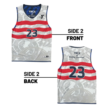 YMCA of Greater Cincinnati :: Lightweight V-Neck Reversible Basketball Jersey