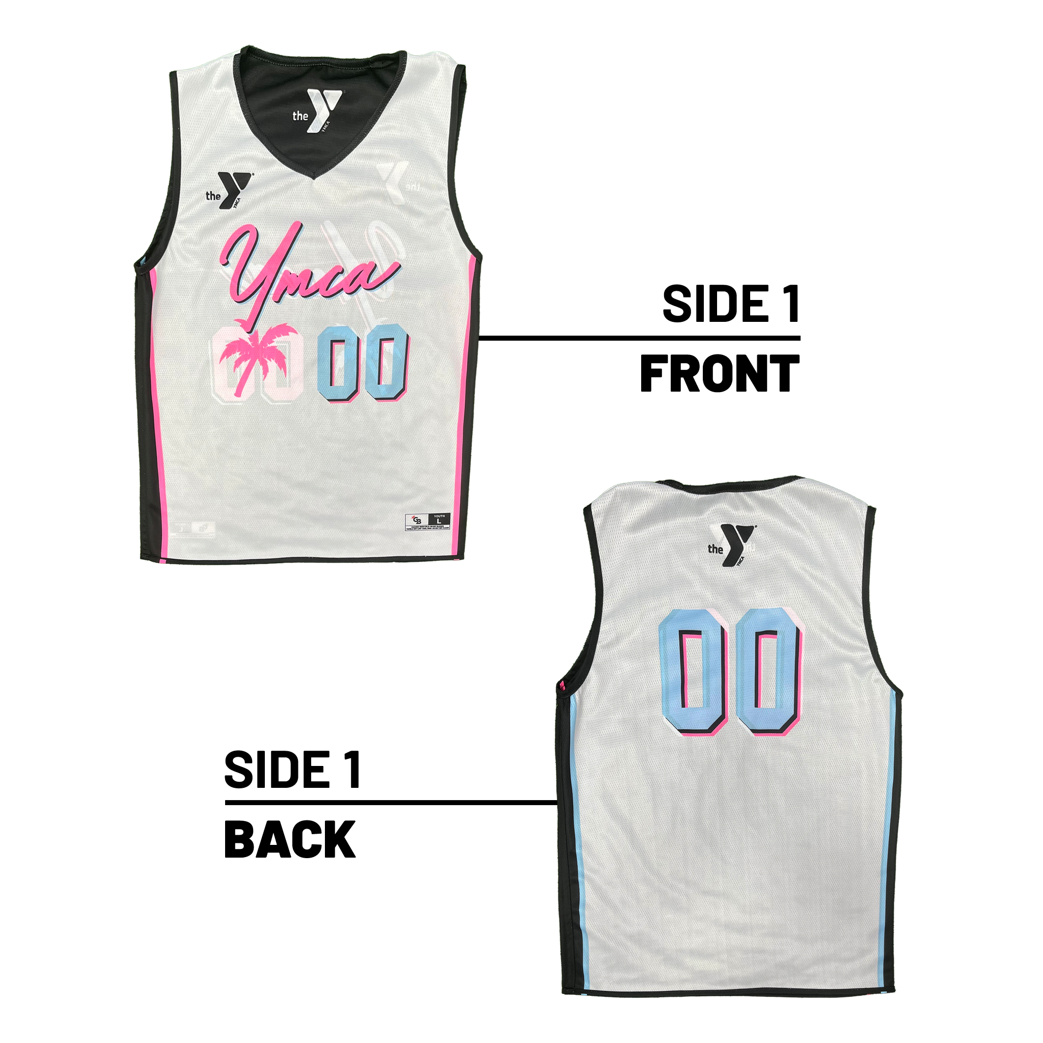 YMCA of South Palm Beach County :: Lightweight V-Neck Reversible Basketball Jersey