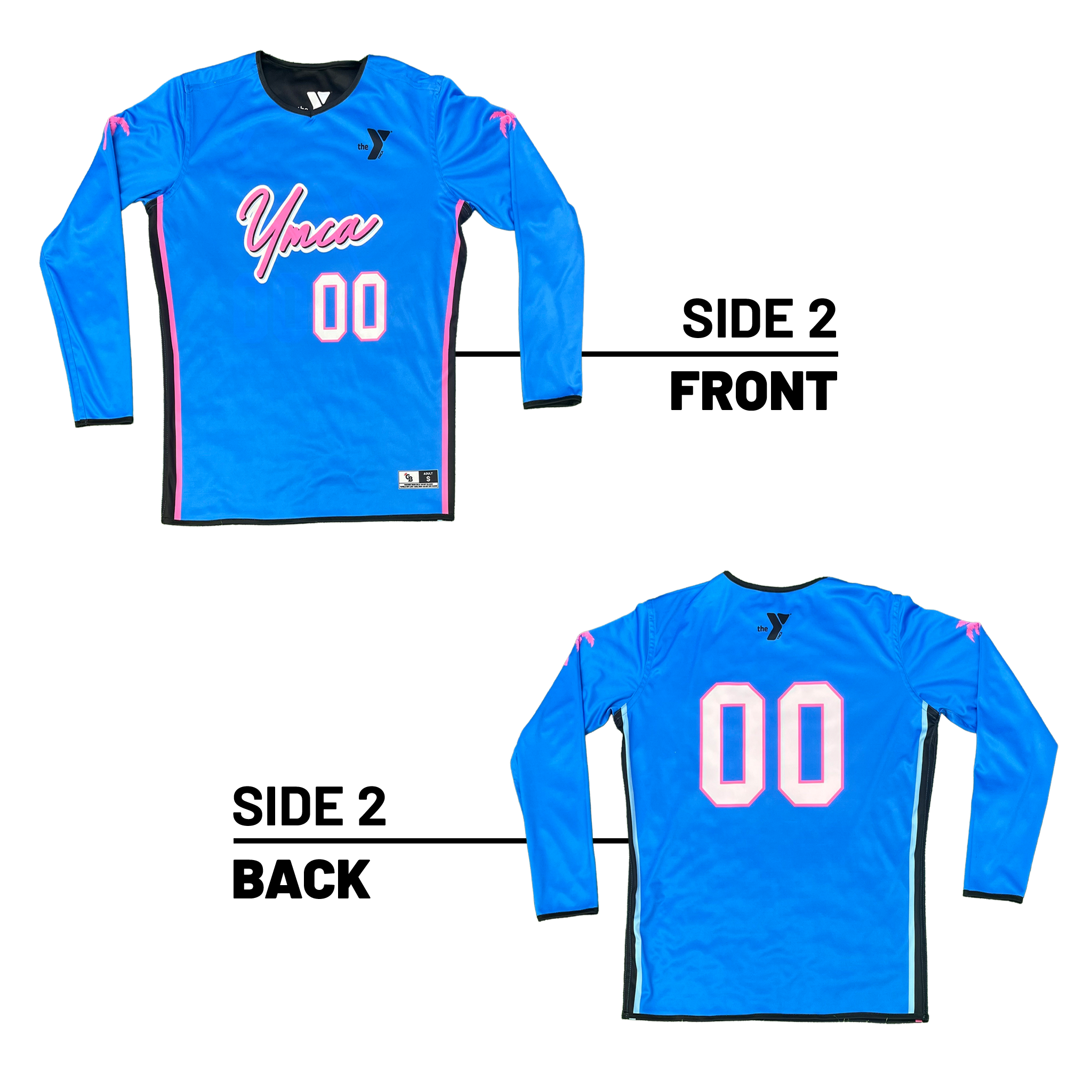 YMCA of South Palm Beach County :: Long Sleeve Lightweight Reversible Multi-Sport Jersey