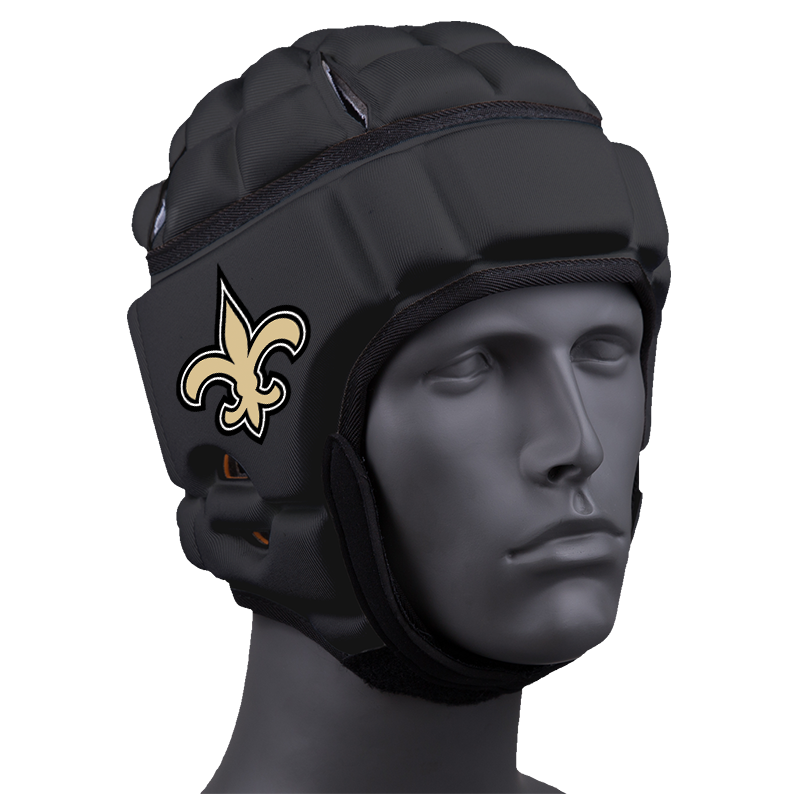 PROSPER SAINTS (BLACK) :: GAMEBREAKER OR GAMEBREAKER-PRO HEADGEAR WITH FREE CINCH PACK AND Gamebreaker Lip Protector Mouthpiece