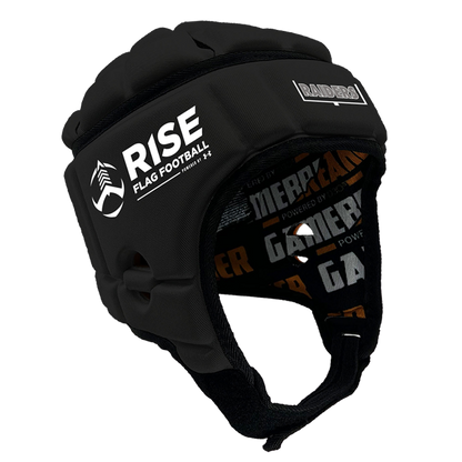 UA RISE FLAG FOOTBALL - RAIDERS :: GAMEBREAKER OR GAMEBREAKER-PRO HEADGEAR WITH FREE CINCH PACK AND Gamebreaker Lip Protector Mouthpiece