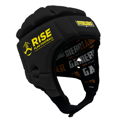 UA RISE FLAG FOOTBALL - STEELERS :: GAMEBREAKER OR GAMEBREAKER-PRO HEADGEAR WITH FREE CINCH PACK AND Gamebreaker Lip Protector Mouthpiece