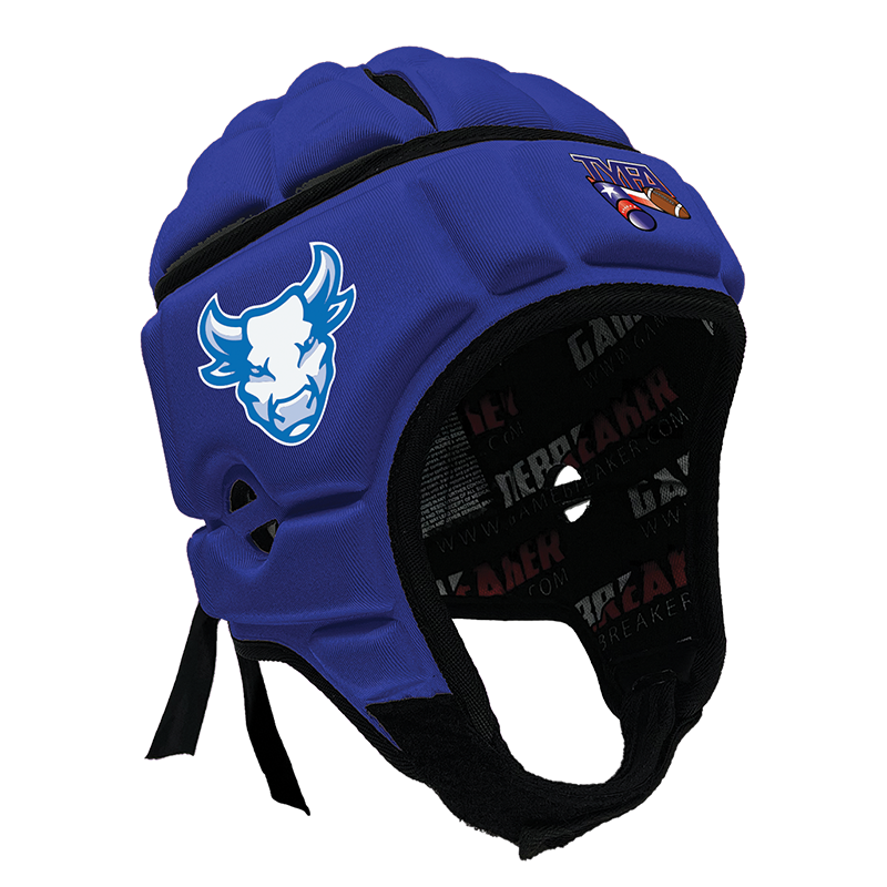 San Antonio Jr Brahmas - TYFA :: GameBreaker or GameBreaker-Pro Headgear with Free Cinch Pack and Lip Protector Mouthguard