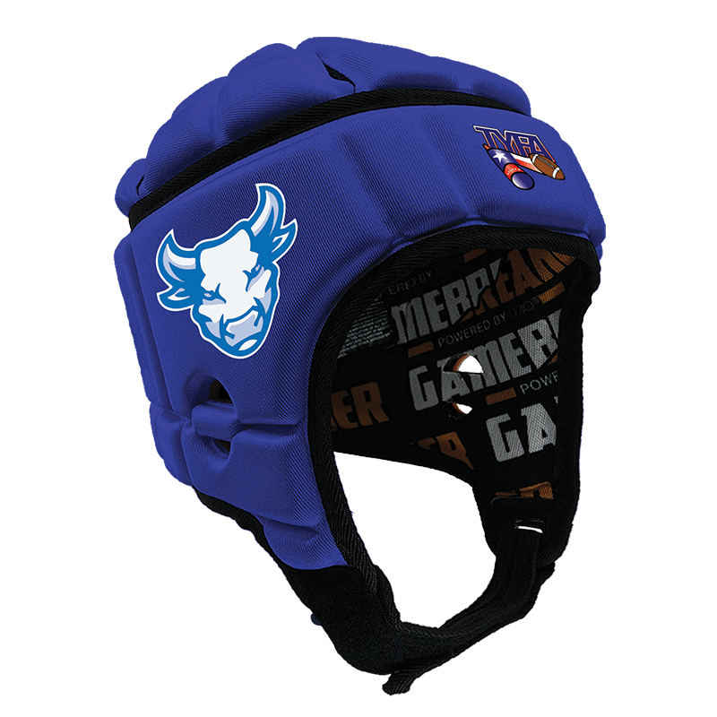 San Antonio Jr Brahmas - TYFA :: GameBreaker or GameBreaker-Pro Headgear with Free Cinch Pack and Lip Protector Mouthguard