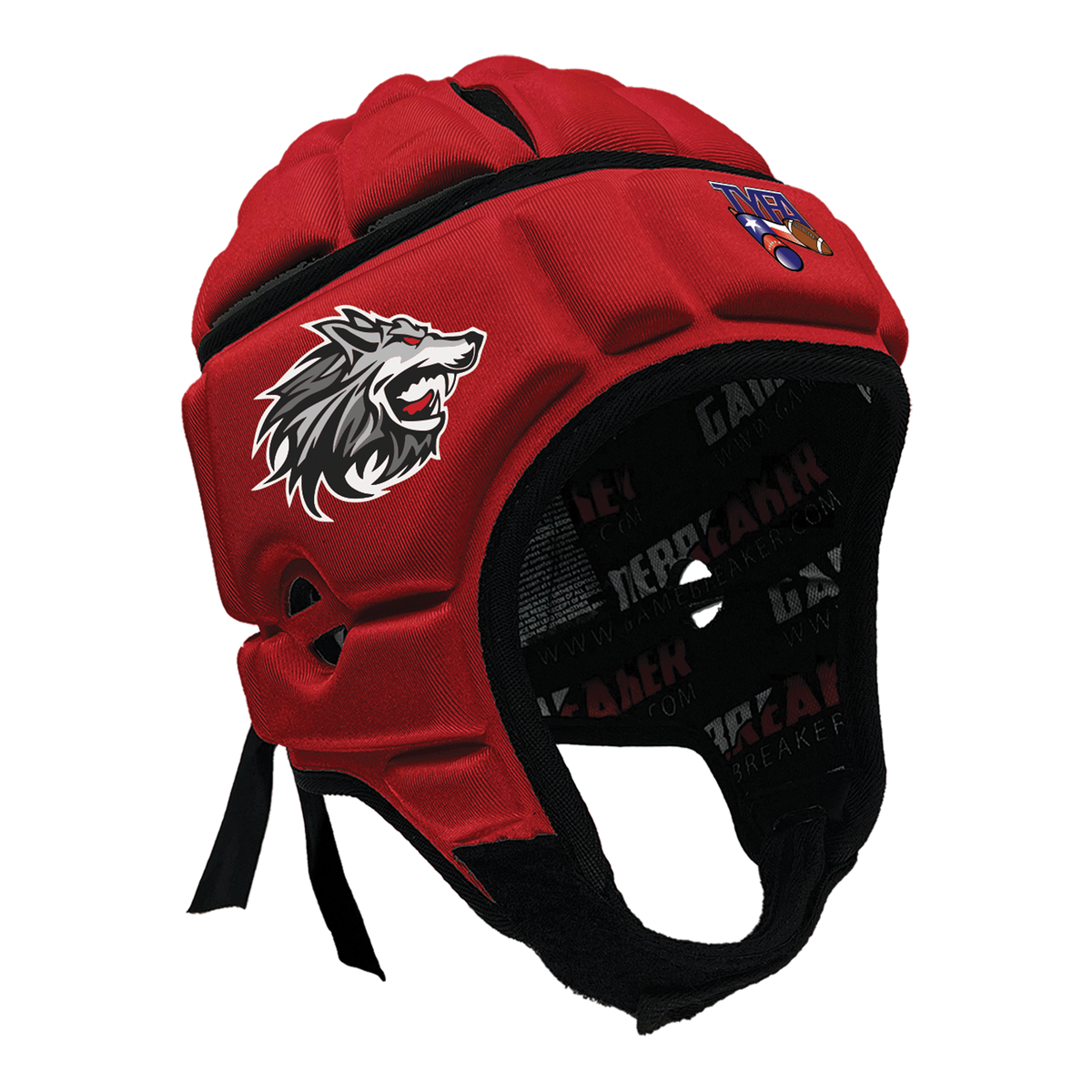 Ruthless Wolf Pack - TYFA :: GameBreaker or GameBreaker-Pro Headgear with Free Cinch Pack and Lip Protector Mouthguard