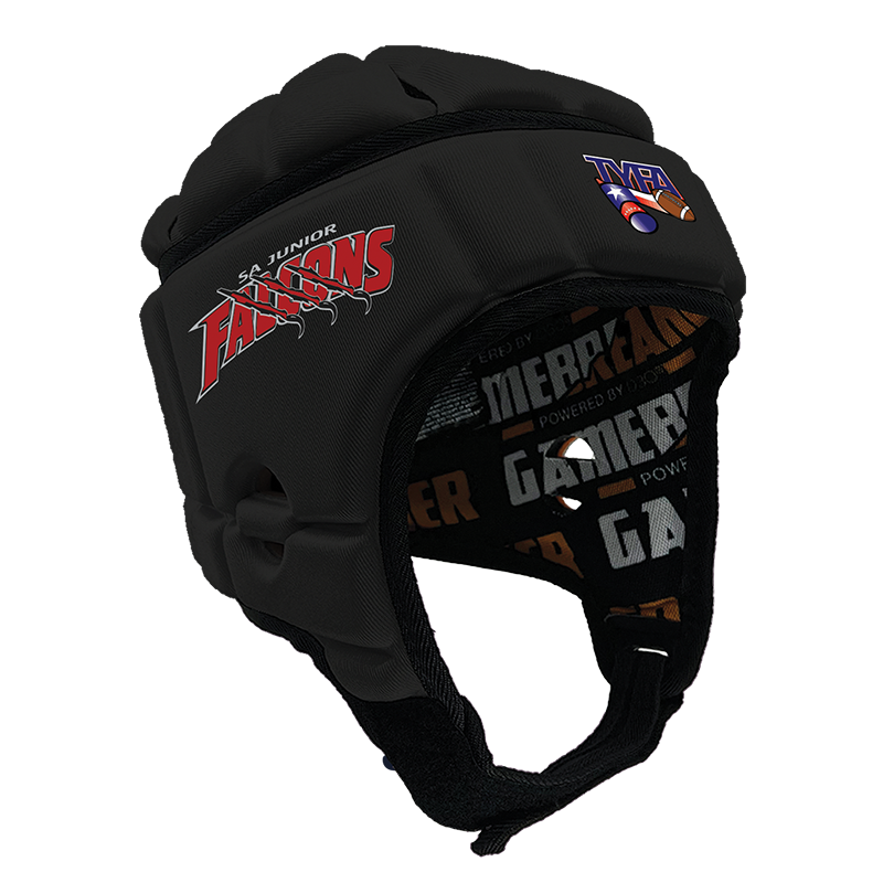 San Antonio Jr Falcons - TYFA :: GameBreaker or GameBreaker-Pro Headgear with Free Cinch Pack and Lip Protector Mouthguard