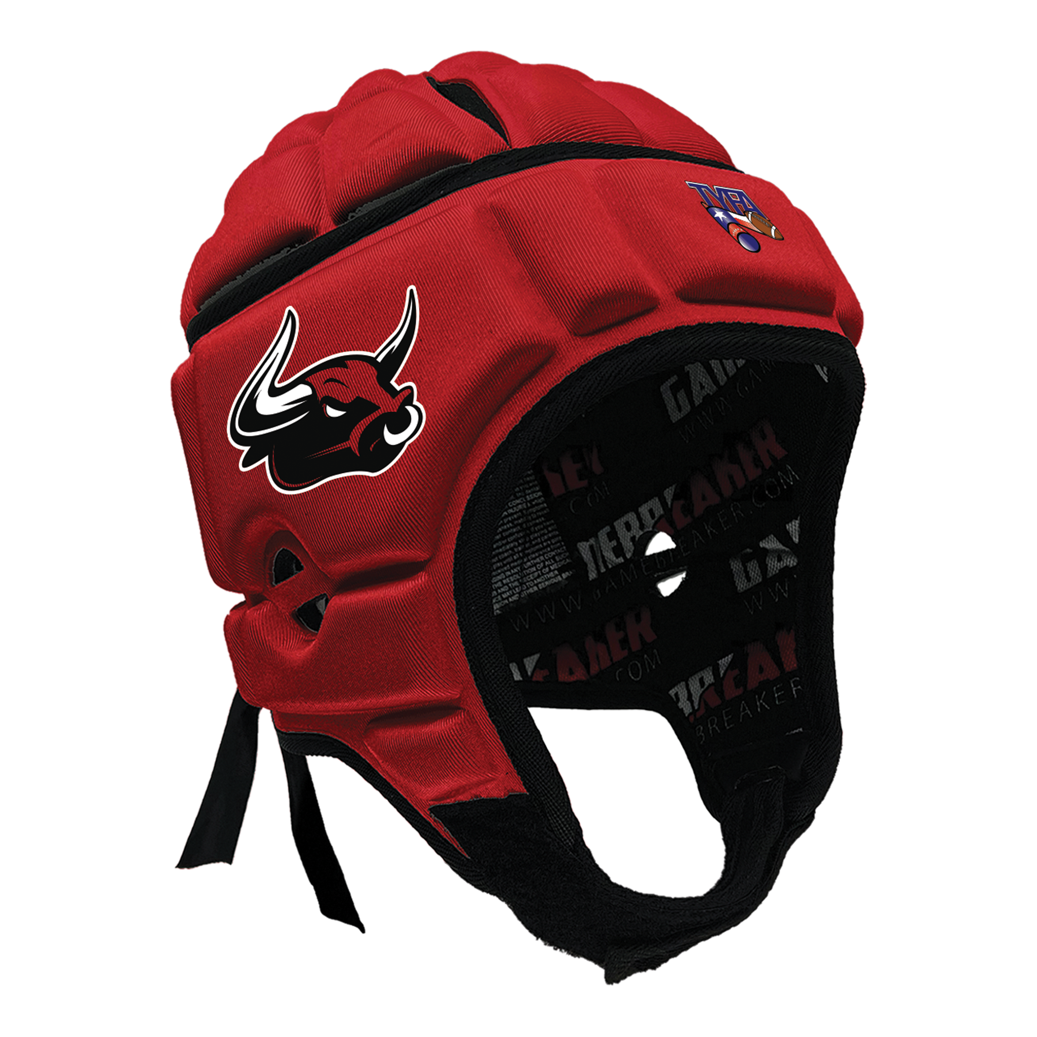 Texas Toros - TYFA :: GameBreaker or GameBreaker-Pro Headgear with Free Cinch Pack and Lip Protector Mouthguard