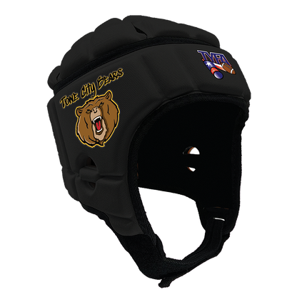 Tone City Bears - TYFA :: GameBreaker or GameBreaker-Pro Headgear with Free Cinch Pack and Lip Protector Mouthguard