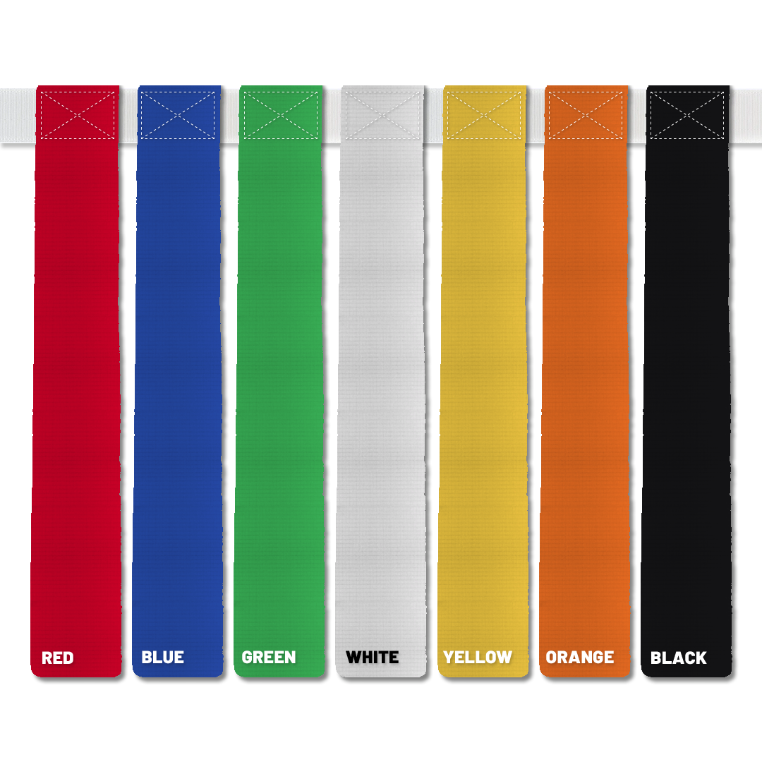 Triple Threat Flag Football Belts - Custom Flags / Belt Color / Clip Color